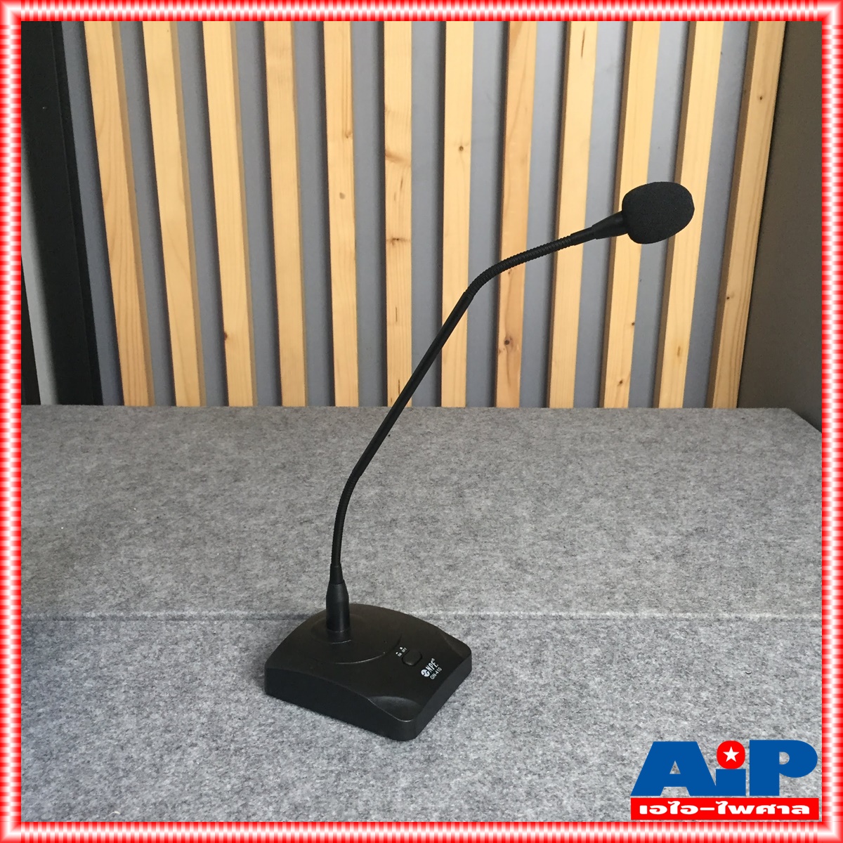 NPE GN-410 ไมค์ประชุมคออ่อน ไมค์ตั้งโต๊ะ GN410 มีไฟที่หัวไมค์ ไมค์ประชุม ไมค์คออ่อน ใช้ถ่านAA ไมค์โครโฟน ไมค์สาย