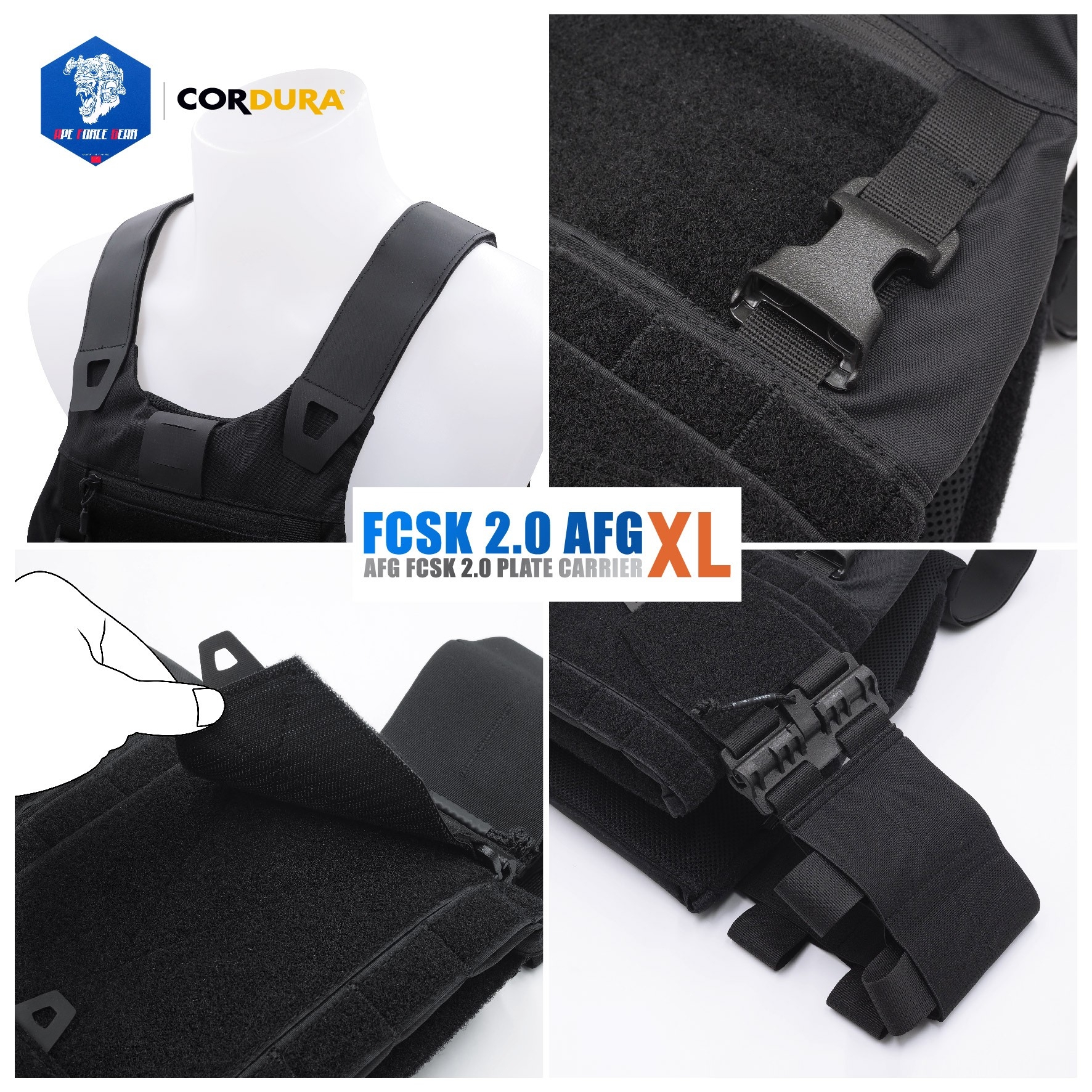 เสื้อเกราะ FCSK 2.0 ไซส์ XL (AFG ) ﹝Tactical Vest﹞