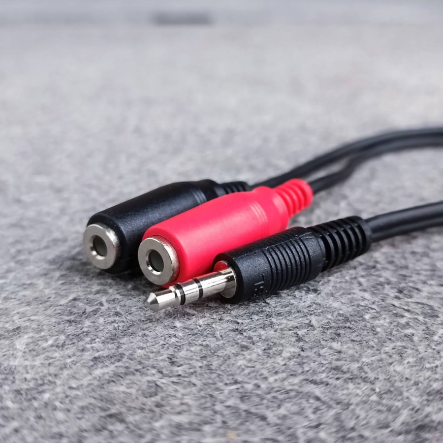 ยาว25เซนติเมตร DYNACOM สาย TR-ST ผู้ ออก TR-ST เมีย x2 J-204 สายทด AUX เอไอ-ไพศาล