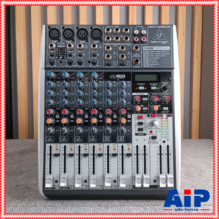BEHRINGER QX-1204USB mixer MIX QX1204USB QX 1204USB เครื่องเสียง เครื่องปรับแต่งเสียง QX-1204 มิกเซอร์ มิกซ์ QX 1204 USB เอไอ-ไพศาล +++