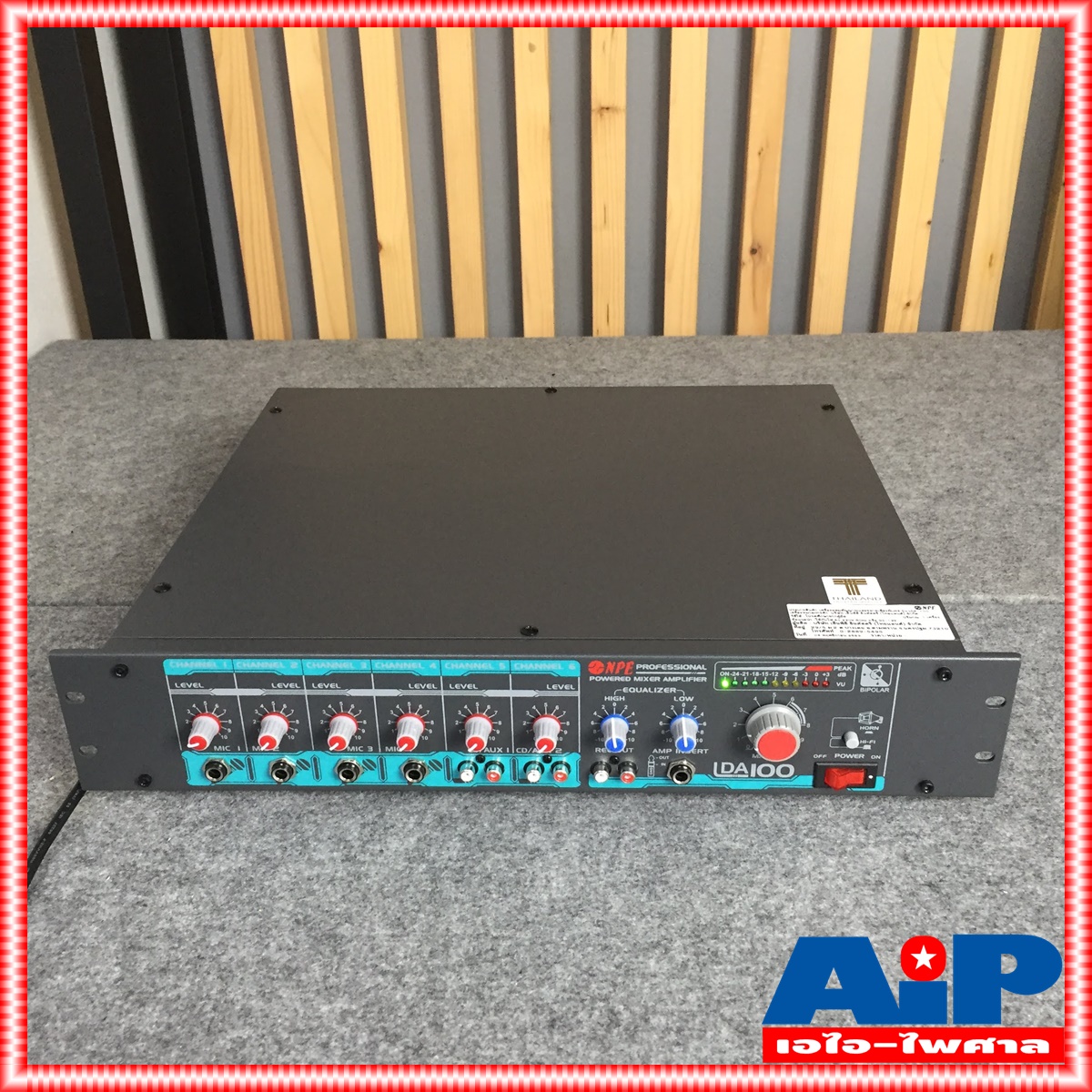 NPE LDA100 AC/DC POWERMIXER LINE lda-100 POWERMIX LDA-100 แอมป์เสียงตามสาย ใช้ได้ทั้งไฟบ้าน 220V ไฟรถ DC12V เอ็นพีอี +++