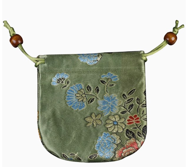 ถุงผ้าซาติน ลายดอกไม้ ดอกโบตั๋น ถุงผ้าสวย ๆ ใส่ของขวัญ ของชำร่วย น่ารัก ๆ แจกงานแต่งงาน งานเกษียณ 282060