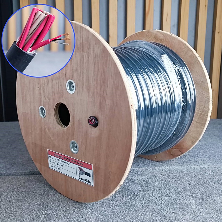 ขด30เมตร DYNACOM JSL-207 สายมัลติคอร์ 16คอร์ สายสัญญาณเสียง สาย16คอร์ JSL207 JSL 207 Multicore Cable เอไอ-ไพศาล