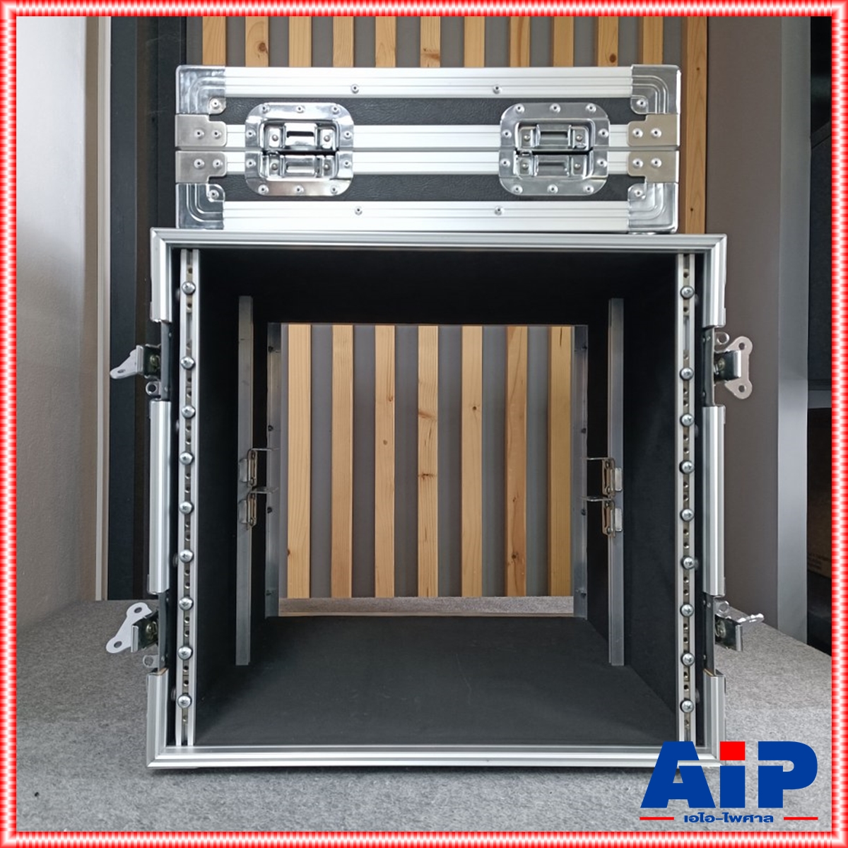 COMPACT B-10U สีดำ RACK ลึก21นิ้ว แร็ค กล่องใส่เครื่องเสียง แร็คลึก21นิ้ว กล่องแร็คสีดำ RACK10U เอไอ-ไพศาล