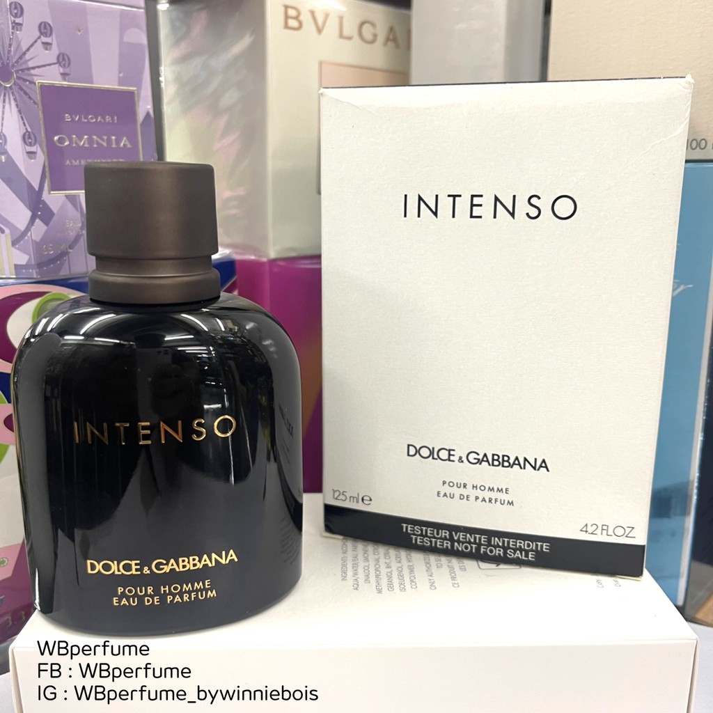 น้ำหอม แท้100% D&G Pour Homme Intenso EDP 125 ml. Tester