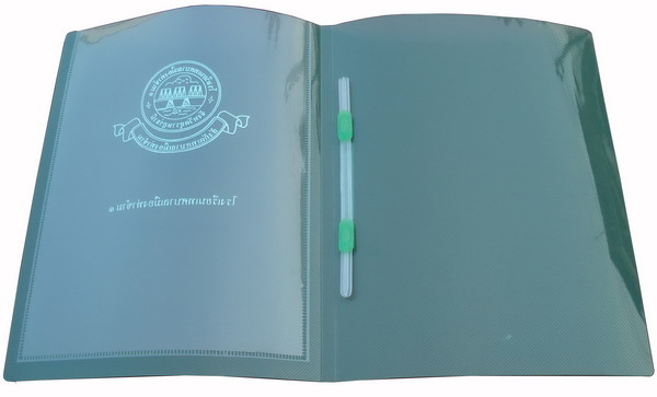 แฟ้มพลาสติก แบบเปิด พิมพ์ลายได้