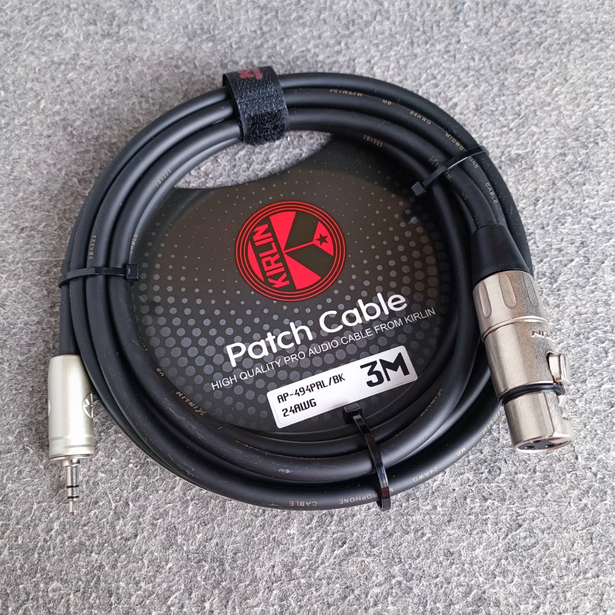 ยาว3เมตร KIRLIN AP-494PRL สาย XLR Female - 3.5MM TR-ST สายสัญญาณเสียง CANNONตัวเมีย ออก TR-ST เอไอ-ไพศาล