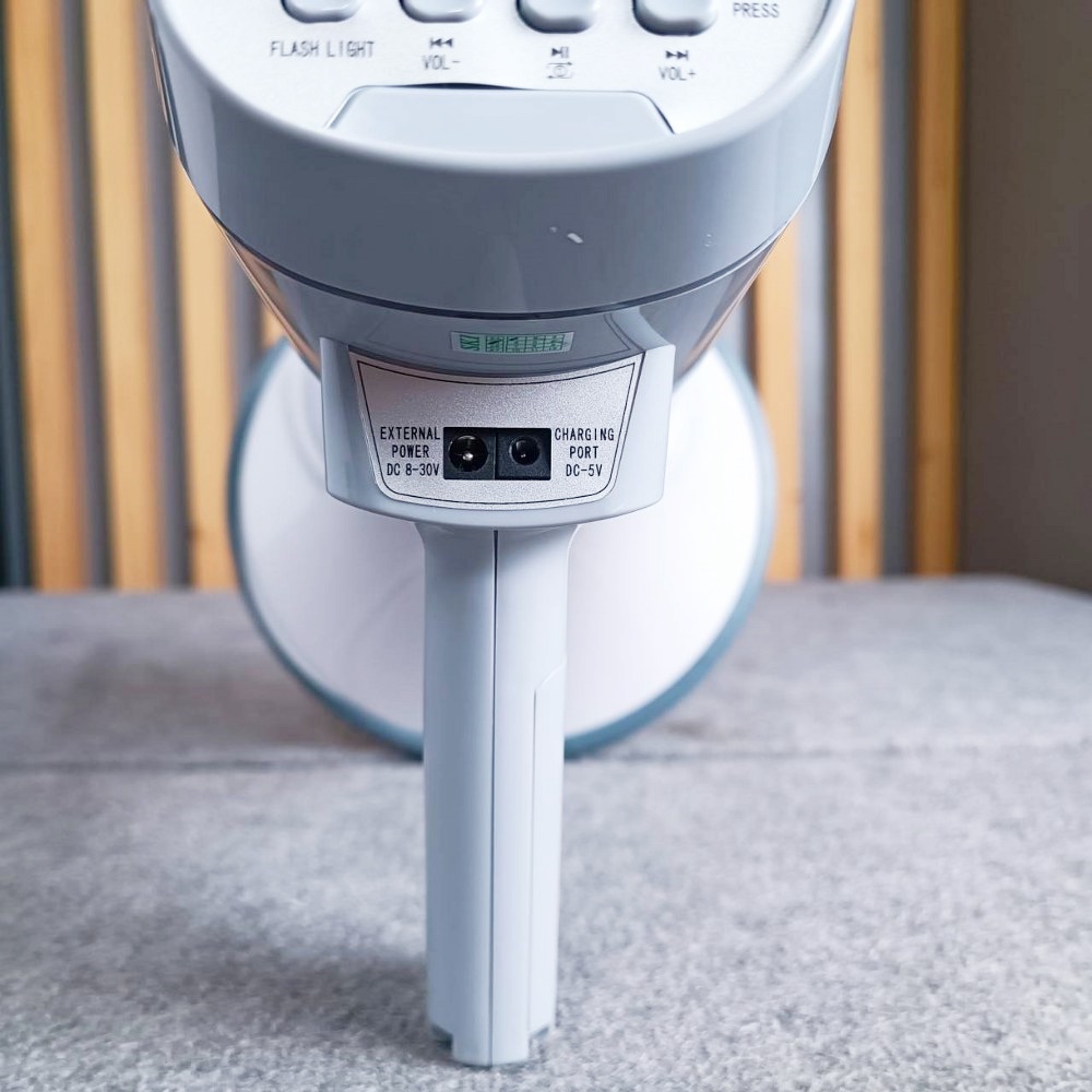 MITSUMI MP-28 โทรโข่ง 9นิ้วชาร์จได้ สีน้ำเงิน 120วัตต์ มีเสียงไซเรน อัดเสียงได้ MP 28 MP28 ชาร์จแบตได้ โทรโข่ง แถมแบตเตอร์รี เอไอ-ไพศาล