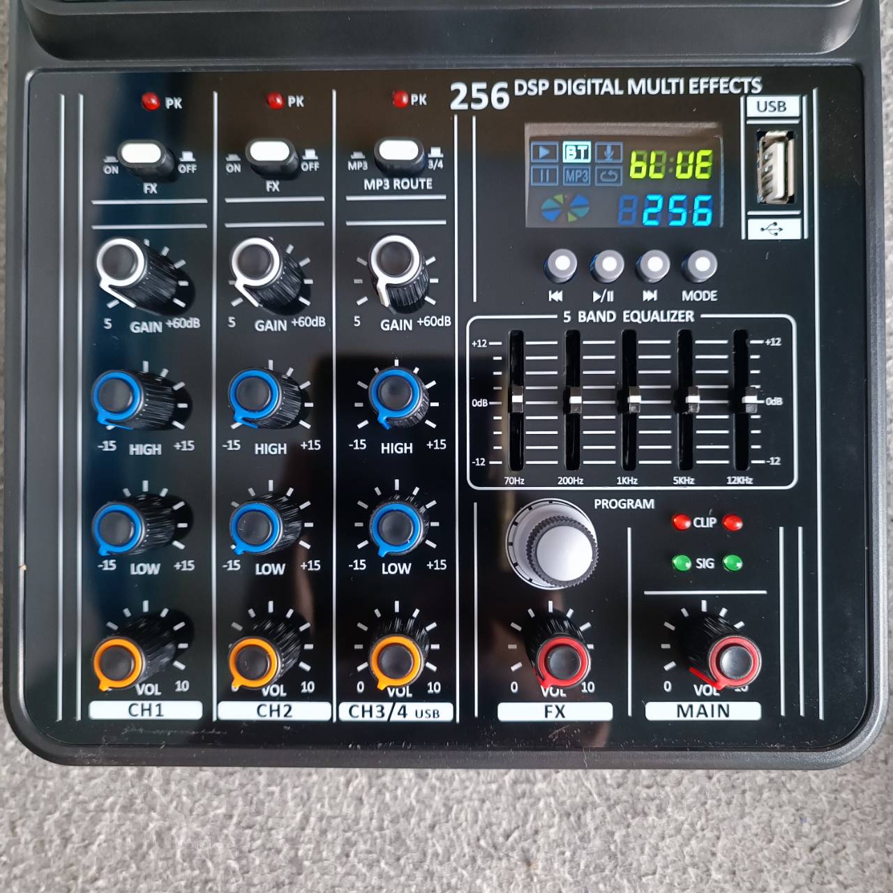 TADA DSP-256 MIXER 2ไมค์ อนาล็อกมิกเซอร์ 2 ช่องไมค์ แจ็ค Combo มี EQ เอฟเฟคแท้ 256DSP DSP 256 DSP256 เอไอ-ไพศาล