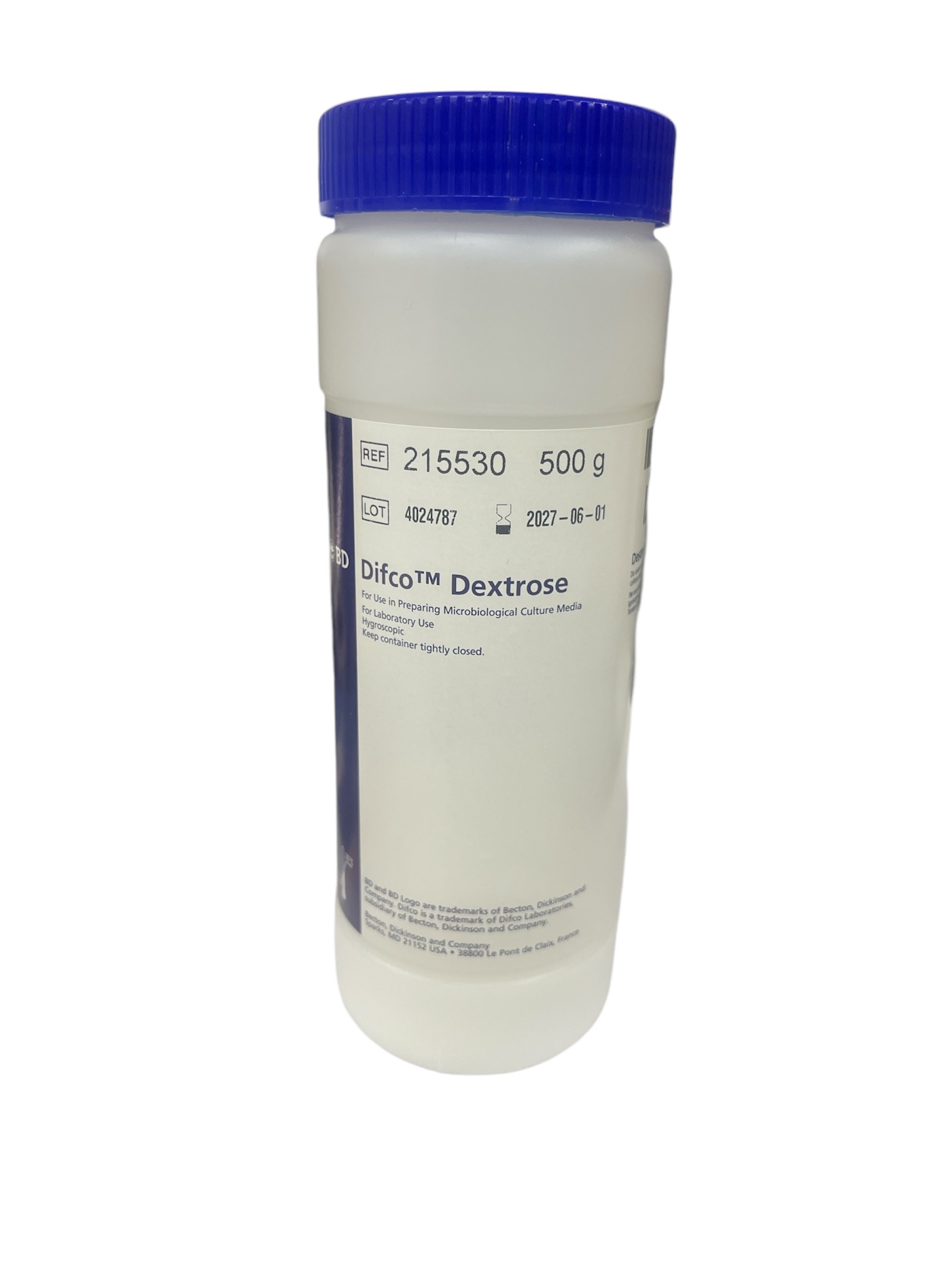 Dextrose Glucose, Glucose, D (+), anhydrous, 500 g, ยี่ห้อ Difco215530