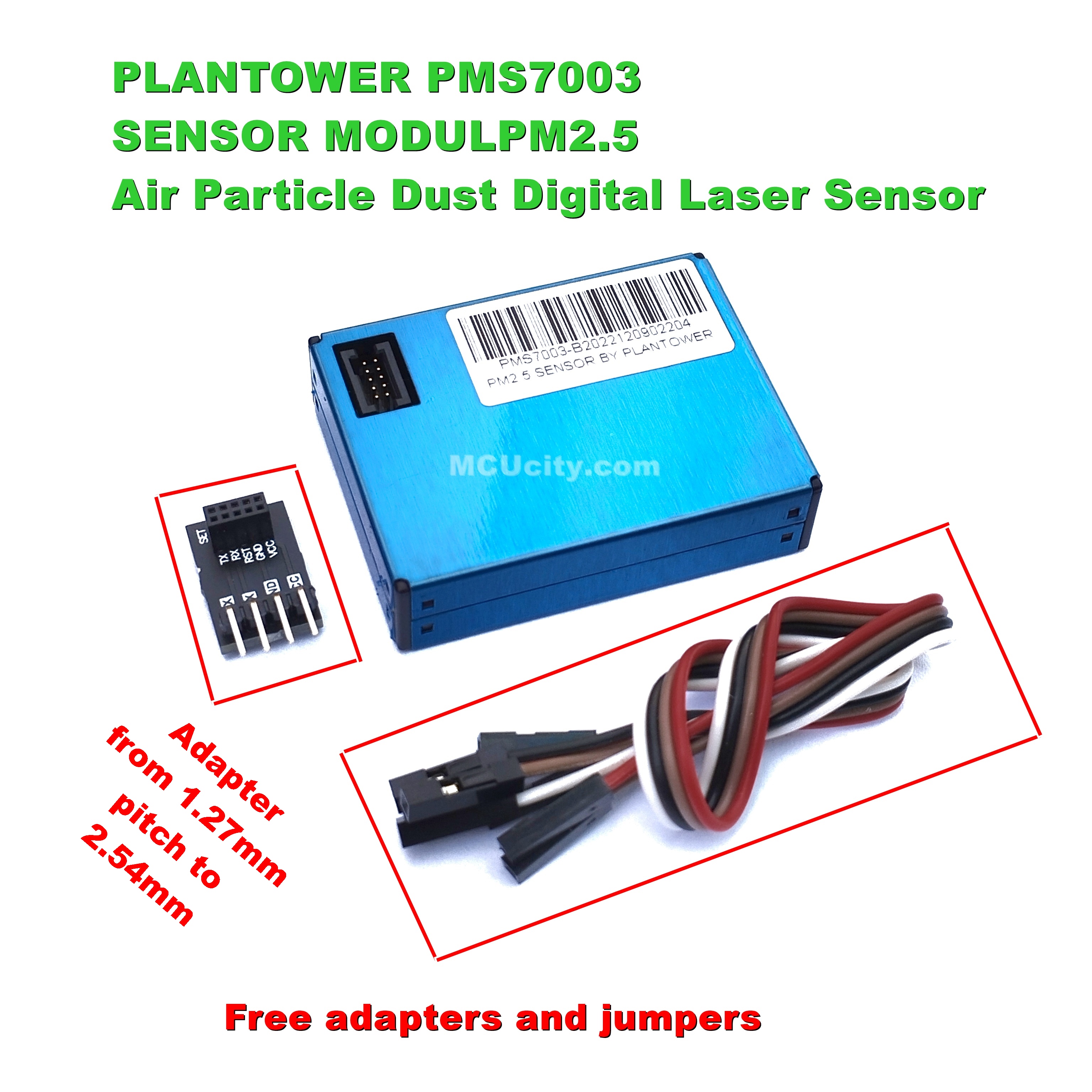 PLANTOWER PMS7003 Laser PM2.5 DUST SENSOR High-precision laser dust concentration sensor digital dust particles (Inculd cable)