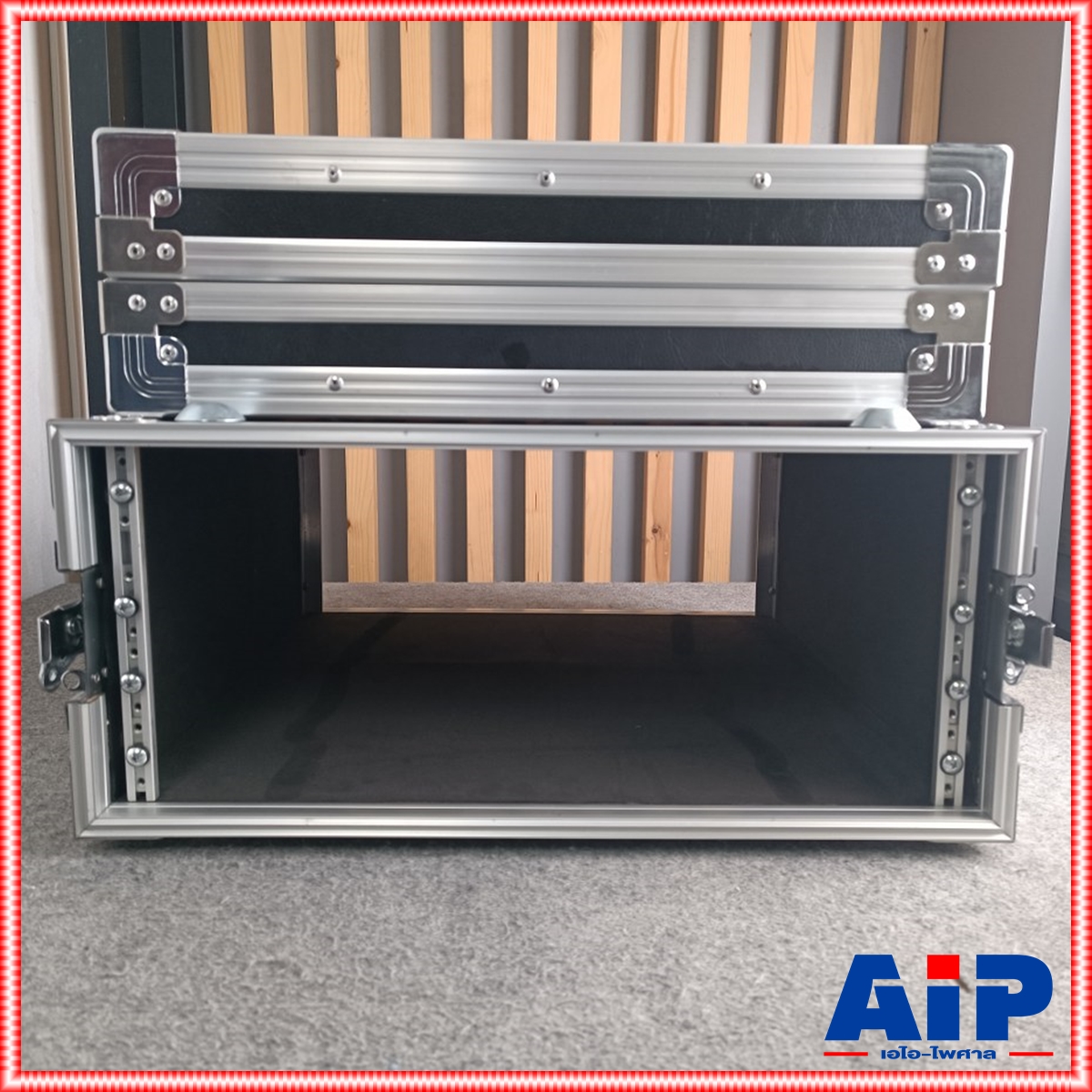 COMPACT B-4U สีดำ RACK ลึก21นิ้ว แร็ค กล่องใส่เครื่องเสียง กล่องแร็คสีดำ แร็คลึก21นิ้ว RACK4U เอไอ-ไพศาล