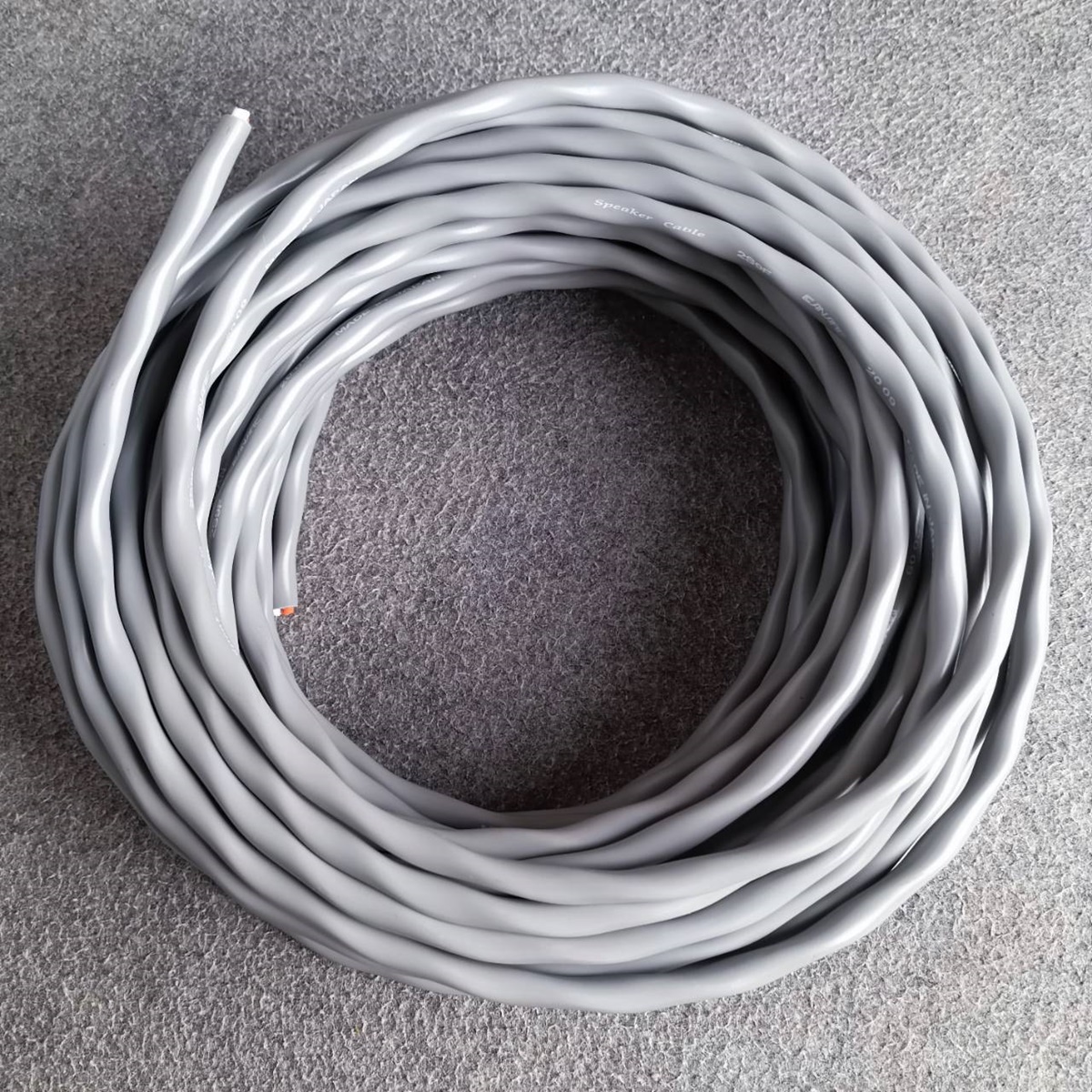 ขด15เมตร สายลำโพงCANARE 2S9F 14AWG สีเทา สายลำโพง2คอร์ ขนาด14awg ทองแดงแท้ Canare Speaker Cable 2S9F เอไอ-ไพศาล