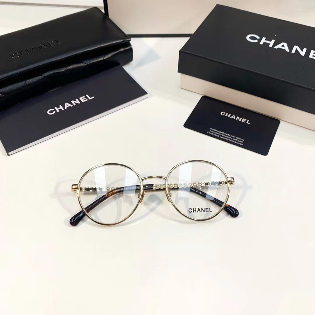 **C** กรอบแว่นสายตา Chanel round eyeglasses สินค้าใหม่ของแท้