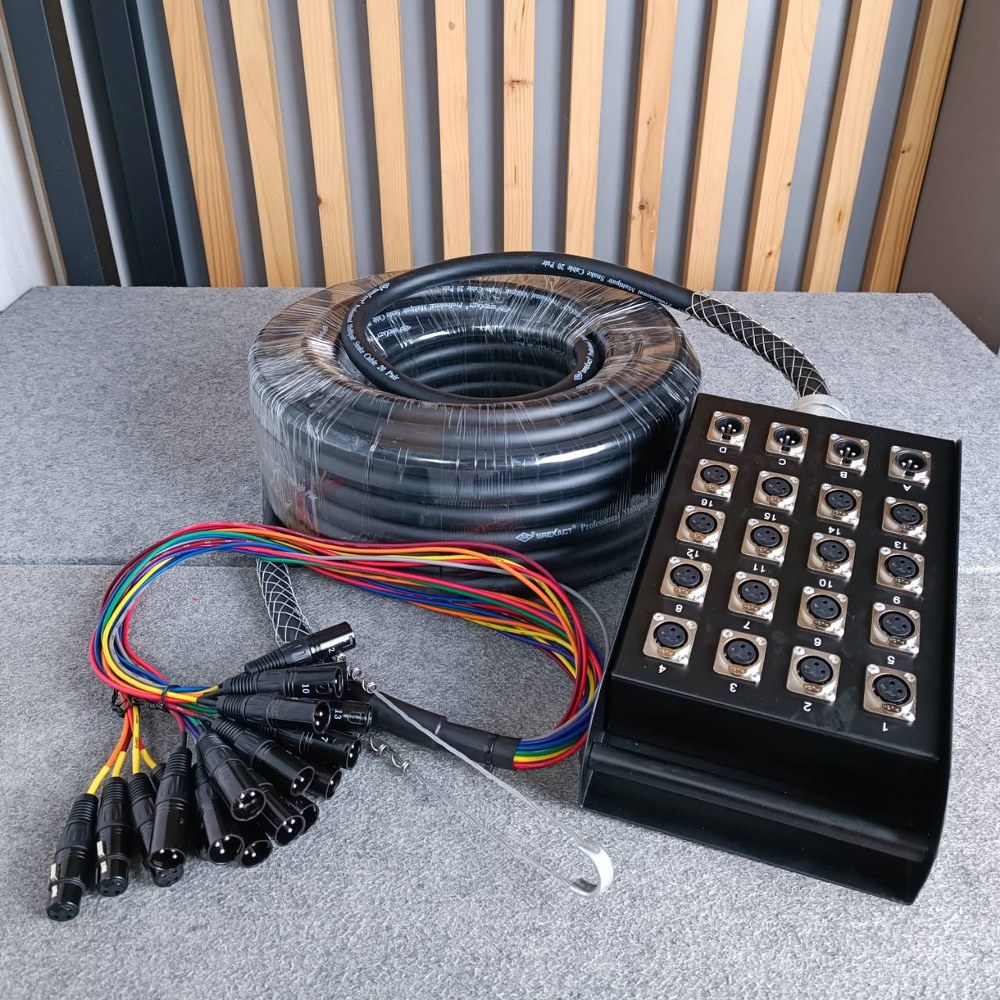 สายมัลติคอร์ SUN RISE SBC-20X-100FT 16IN4OUT 30เมตร สายสัญญาณเสียง SBC 20X 100FT SBC20X/100FT เอไอ-ไพศาล