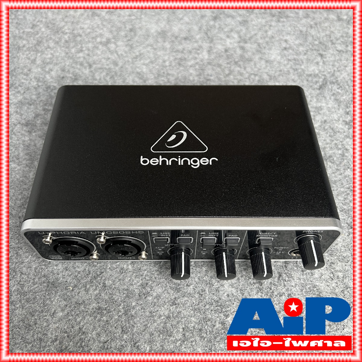 BEHRINGER UMC202HD BEHRINGER U-PHORIA UMC 202HD (USB ออดิโอ อินเตอร์เฟส ขนาด 2 แชนแนล ความละเอียด 24-bit/192kHz พร้อมปรีไมค์ระดับโลกจาก MIDAS) UMC 202 HD +++