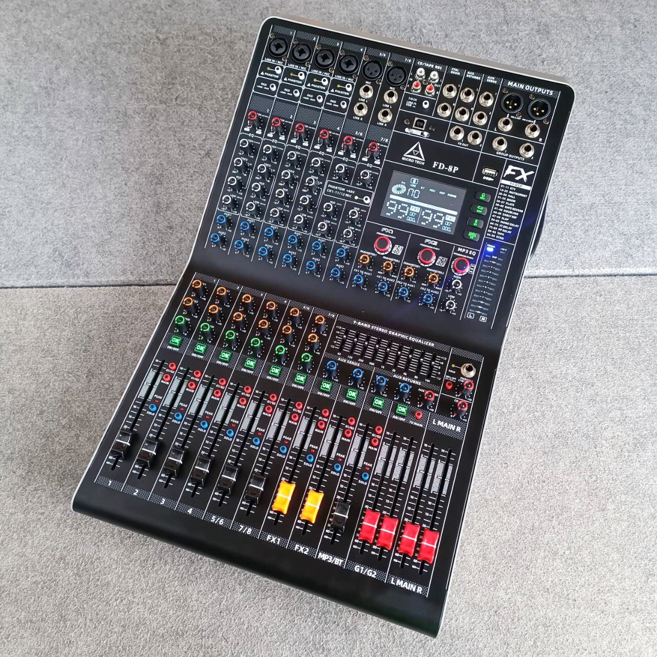 MICROTECH FD-8P powermixer เพาเวอร์มิกเซอร์ 8 ช่อง มิกเซอร์ เอฟเฟคแท้ ไมโครเทค MICROTECH เอไอ-ไพศาล