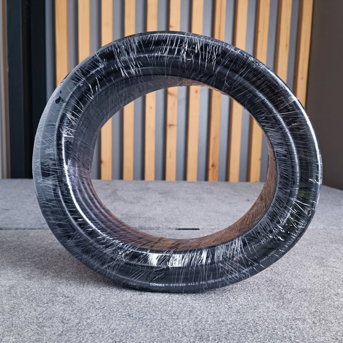 ขด15เมตร CONNEX EVO-425 สายลำโพง ทองแดงแท้ 4x2.5mm สายสีดำ สายลำโพงกลางแจ้ง EVO425 EVO 425 สายลำโพง4คอร์ เอไอ-ไพศาล