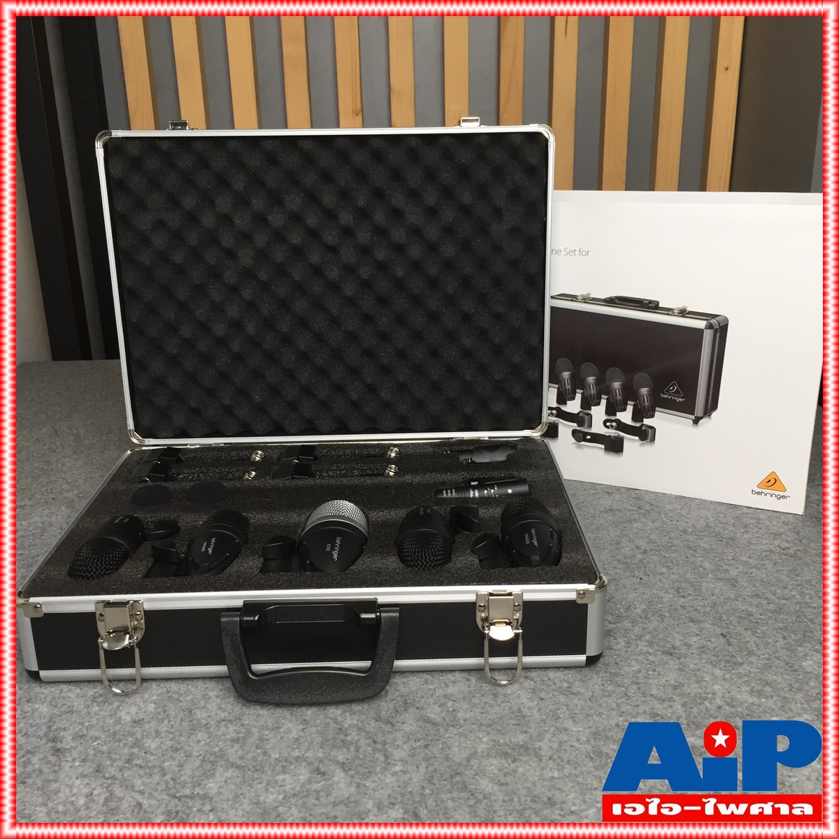 แถมกระเป๋าใส่ไมค์ BEHRINGER BC-1500 ชุดไมค์กลอง 7 ชิ้น ชุดไมโครโฟนกลองแบบ 7 ชิ้นระดับพรีเมียมสำหรับสตูดิโอและการใช้งานจริง BC1500 BC 1500 +++ เอไอ-ไพศาล