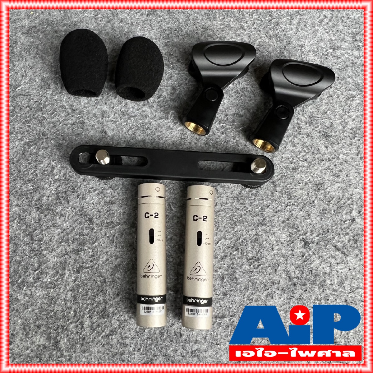 BEHRINGER C2 Studio Condenser Microphones ไมค์อัดเสียง c-2 ไมค์โครโฟน ไมค์สตูดิโอ ไมค์เครื่องดนตรี คอนเดนเซอร์ไมค์ +++