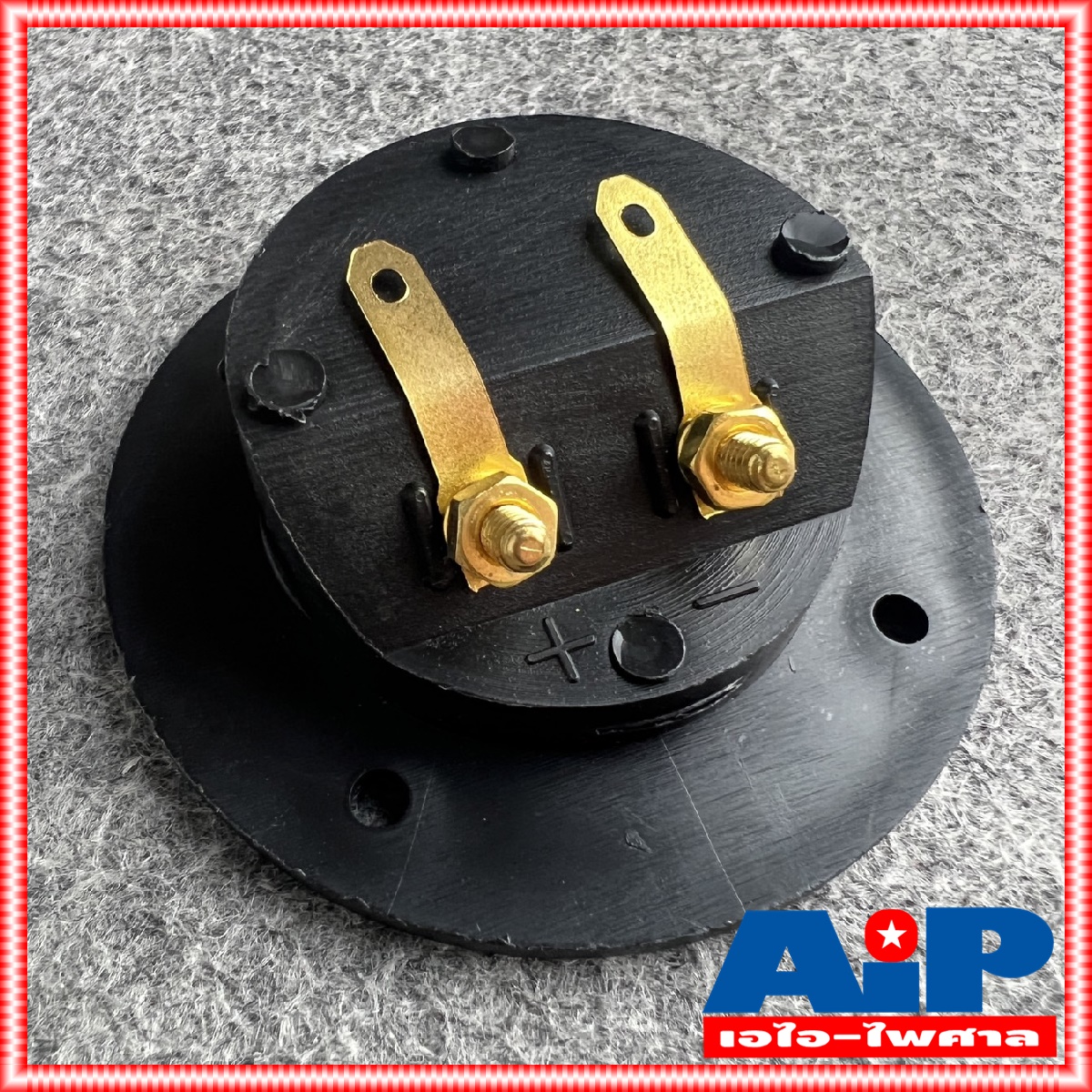 1อัน แท็บลำโพง ไบติ้งบอร์ด ขั้วทอง กลม 75มม. ขั้วลำโพง ขั้วต่อลำโพง แท็บต่อลำโพง 75mm เอไอ-ไพศาล