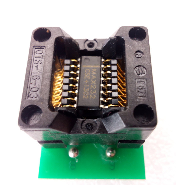 SOIC16 Socket 150mil to DIP16 Adapter(SOIC8,SOIC14,SOIC16 to DIP16)
