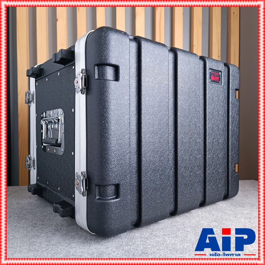 สีดำ NPE RACK RC-ABS8UM ลึก12นิ้ว กล่องใส่เครื่องเสียง RC ABS 8UM ABS 8 UM แร็คพลาสติก ABS8UM แร็ค กล่องแร็ค abs rack 8um เอไอ-ไพศาล