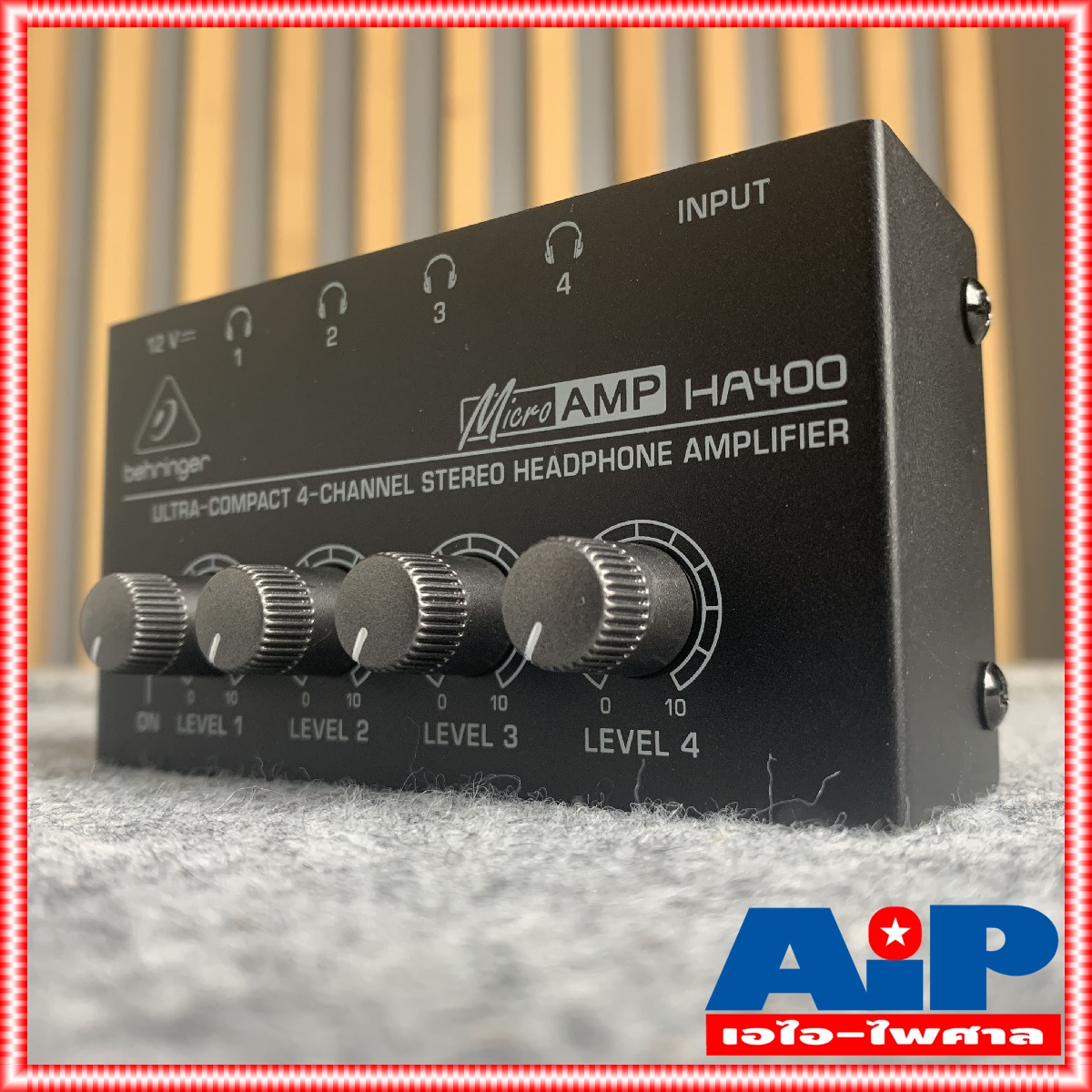 BEHRINGER HA400 HEADPHONE AMP แอมป์ HA-400 HA 400 เครื่องขยายหูฟัง เครื่องแยกหูฟัง แอมป์ขยายหูฟัง เอไอ-ไพศาล +++