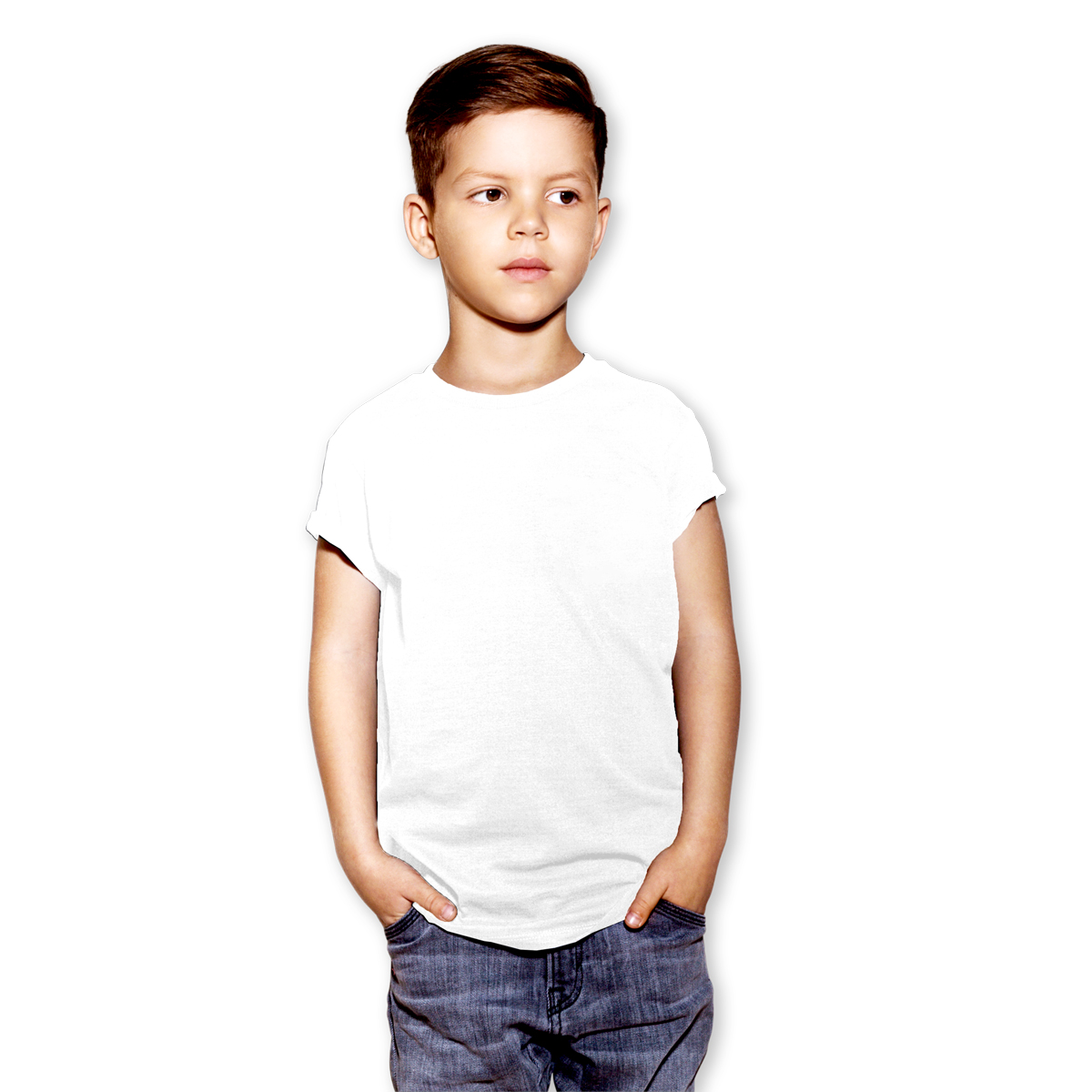 J.PRESS เสื้อยืดเด็กคอกลม รุ่น T222WH (1 ตัว)