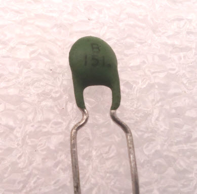 Ceramic Disc Cap 151 150pF/50Vdc, ±5%