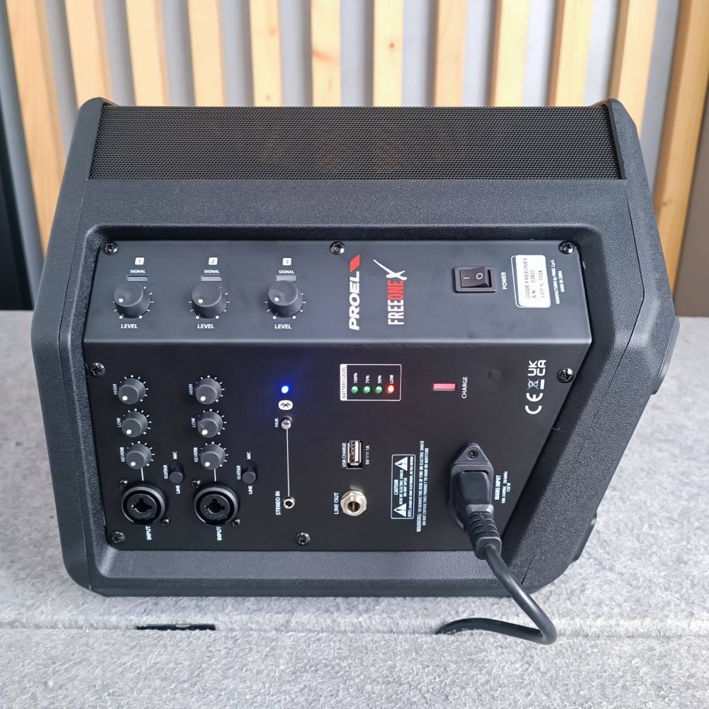 PROEL FreeOneX ลำโพงพกพา 6 นิ้ว แอมป์ในตัว ความดัง 115 dB 400 วัตต์ Class-D มีแบตในตัว โปรเอล Free-OneX Free OneX เอไอ-ไพศาล