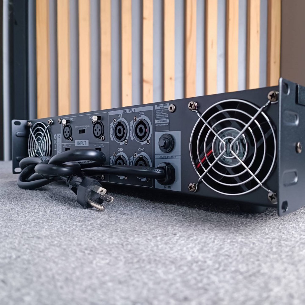 AUDIO JOCKEY A&J AJH-8004 เพาเวอร์แอมป์ 4 แชนแนล 800 วัตต์ AJH 8004 AJH8004 เพาเวอร์แอมป์ คลาส H เอไอ-ไพศาล