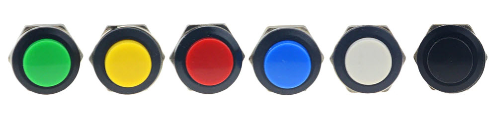 สวิตช์กดติดปล่อยดับ R13-507 250V 3A ขนาด 16MM Non lock