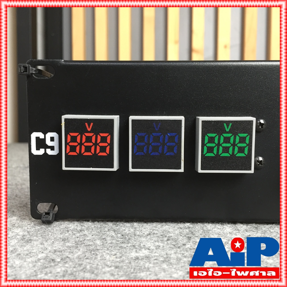 TECHCRON C9 / K3B ชุดโหลดไฟ 3 เฟส ขนาด 2U ปลั๊กโหลด3เฟส พร้อมเพาเวอร์ปลั๊กIN C9K3B C9 K3B C-9/K-3B เอไอ-ไพศาล