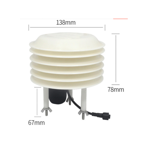 Outdoor Temperature Humidity Noise PM2.5 PM10 Sensor With RS485 Output