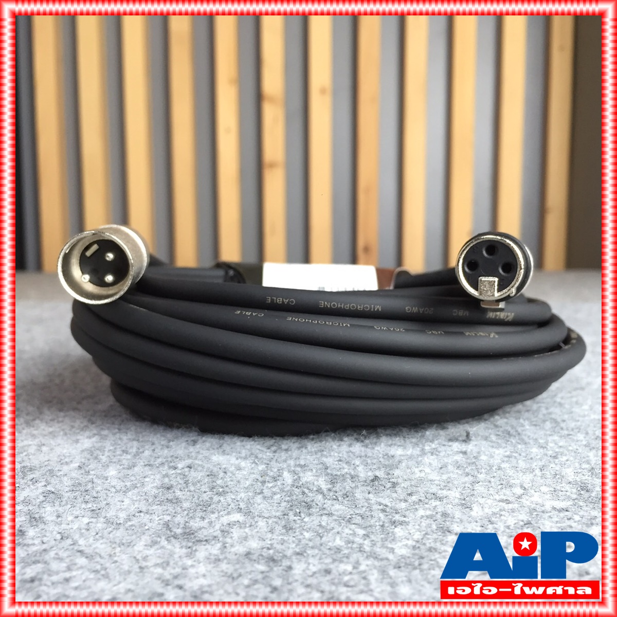 10เมตร KIRLIN XLR ผู้-เมีย MPC-280 10 M สายไมค์ XLRหัวท้าย สายสัญญาณ CANNONผู้ออกเมีย สายบาลานซ์ เอไอ-ไพศาล