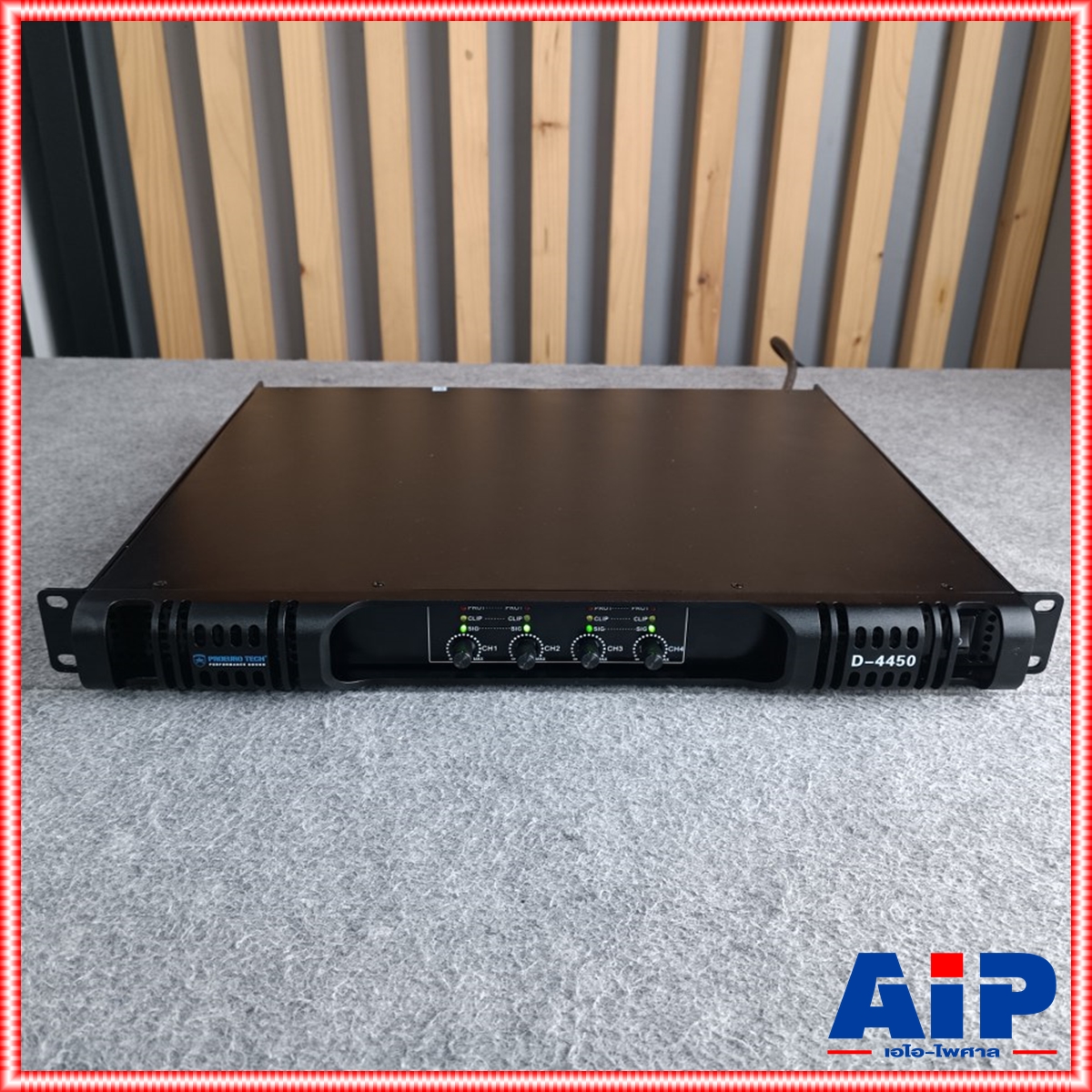PROEUROTECH D-4450 POWERAMP 1U 4CH เพาเวอร์แอมป์ Class D 4 แชนแนล ขนาด 1 U น้ำหนักเบา PRO EUROTECH D4450 D 4450 POWER AMP โปรยูโรเทค เอไอ-ไพศาล