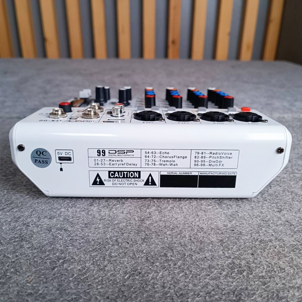 MYNPE GX-06 mixer มิกเซอร์อนาล็อก 6 แชนแนล บลูทูธ Bluetooth mixer เอฟเฟคแท้ 99DSP GX 06 GX06 เอไอ-ไพศาล