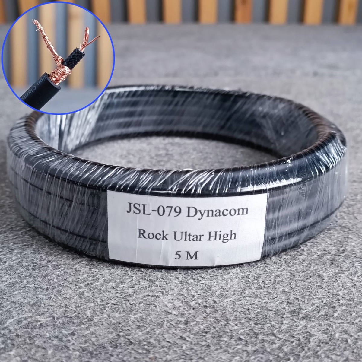ขด5เมตร DYNACOM JSL-079 สายชีลด์กีต้าร์ ขด5เมตร สายสัญญาณกีต้าร์ JSL079 JSL 079 สายกีต้าร์ เอไอ-ไพศาล