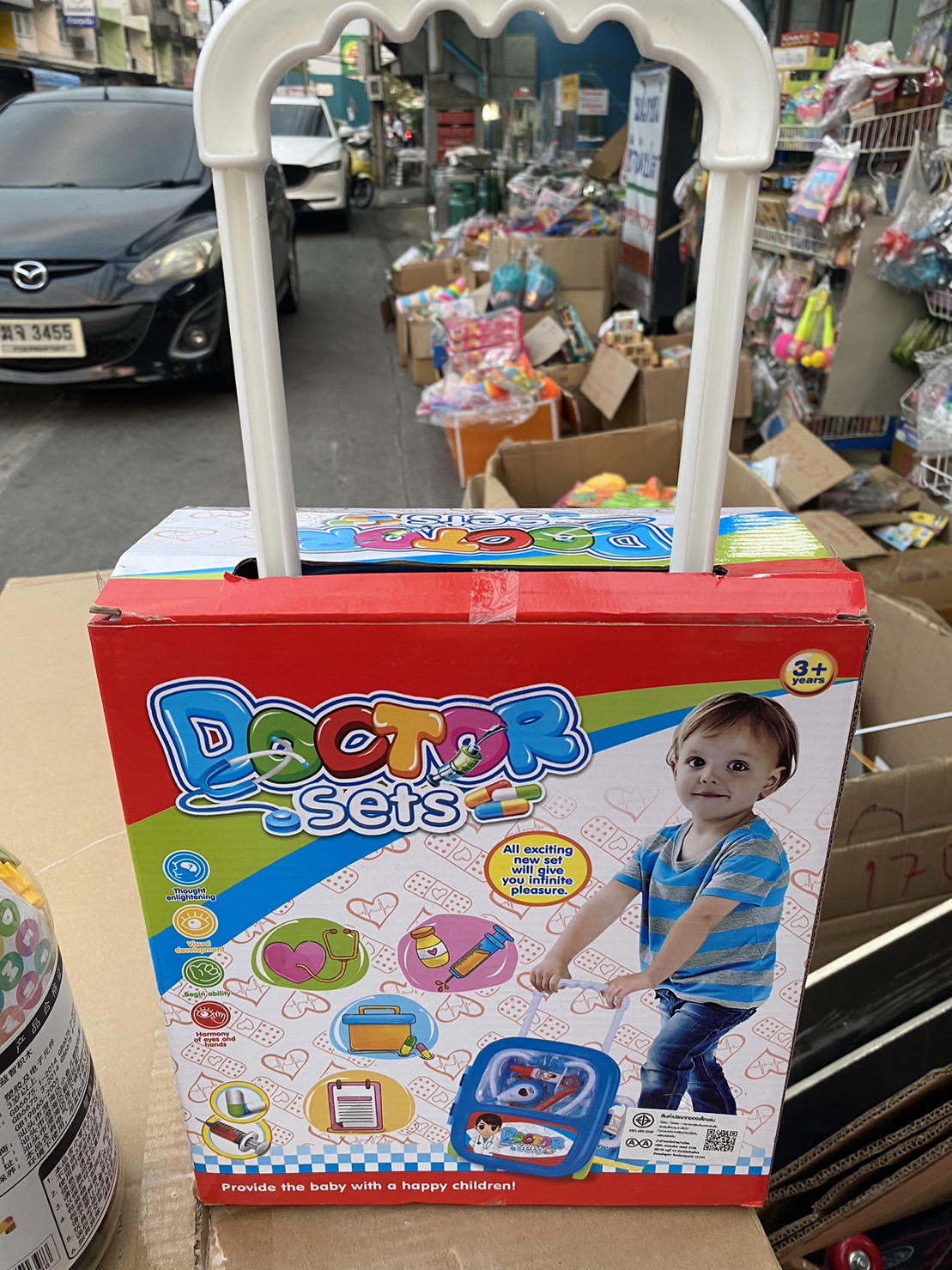 SD169-196 ของเล่นเด็กชุดกระเป๋าคุณหมอล้อลาก หมอกระเป๋าของเล่น ชุดหมอจำลอง ปลีกชุดละ