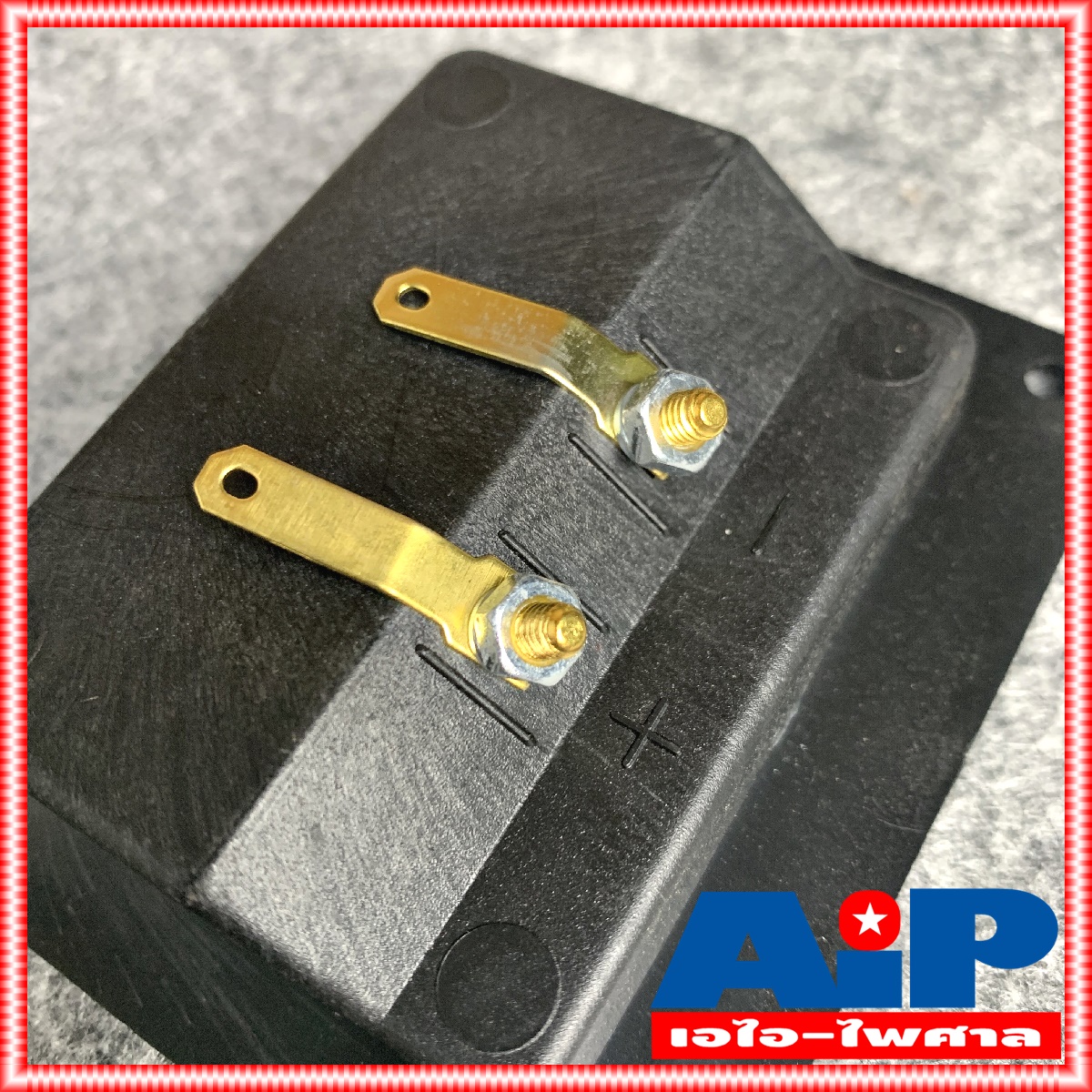 แท็บลำโพง ไบติ้งบอร์ดสีทอง 1ชั้น เหลี่ยม ขนาดประมาณ 78x92มม. ขั้วลำโพง ขั้วต่อลำโพง ทรงเหลี่ยม แท็บต่อลำโพง ราคาต่อ1อัน เอไอ-ไพศาล