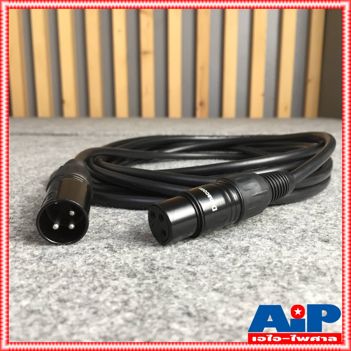 5เมตร สายไมค์ DYNACOM J021 XLR หัวท้าย ผู้ - เมีย ยาว สายสัญญาณ CANNON ผู้ ออก CANNON เมีย สายบาลานซ์ สายต่อไมค์ (ลูกค้าอาจได้รับหัวสีเงินหรือดำขึ้นกับล็อตผลิตครับ)