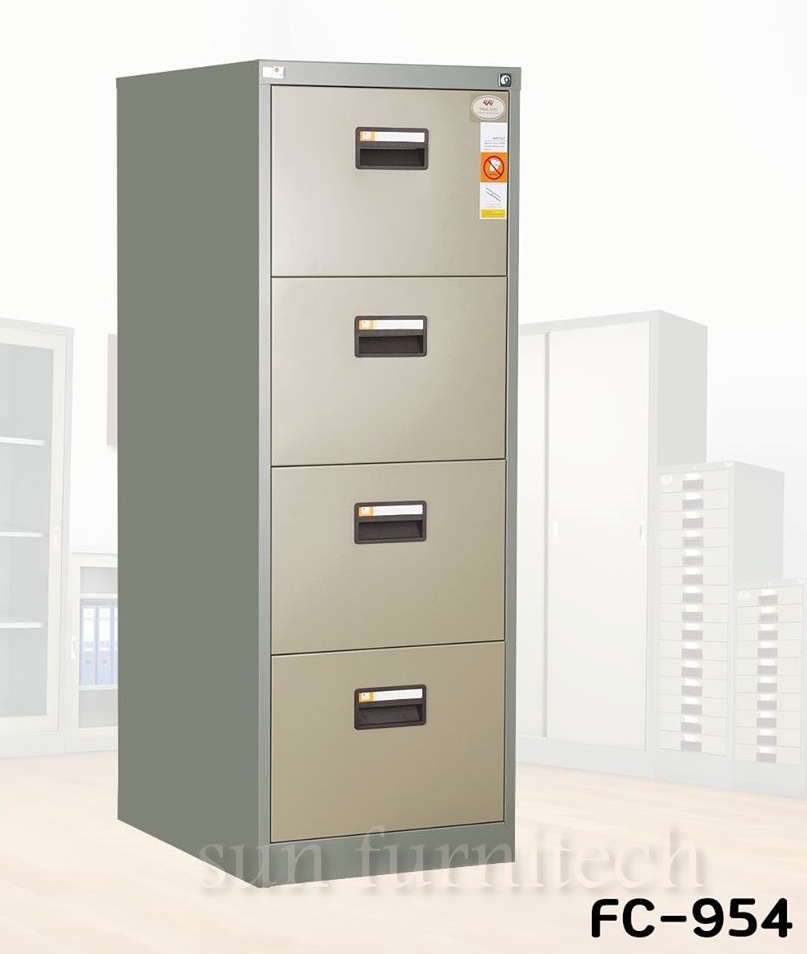 ตู้เก็บเอกสาร 4 ลิ้นชัก, ตู้เอกสารแบบลิ้นชัก, ตู้ลิ้นชักเก็บเอกสาร Taiyo รุ่น FC-954
