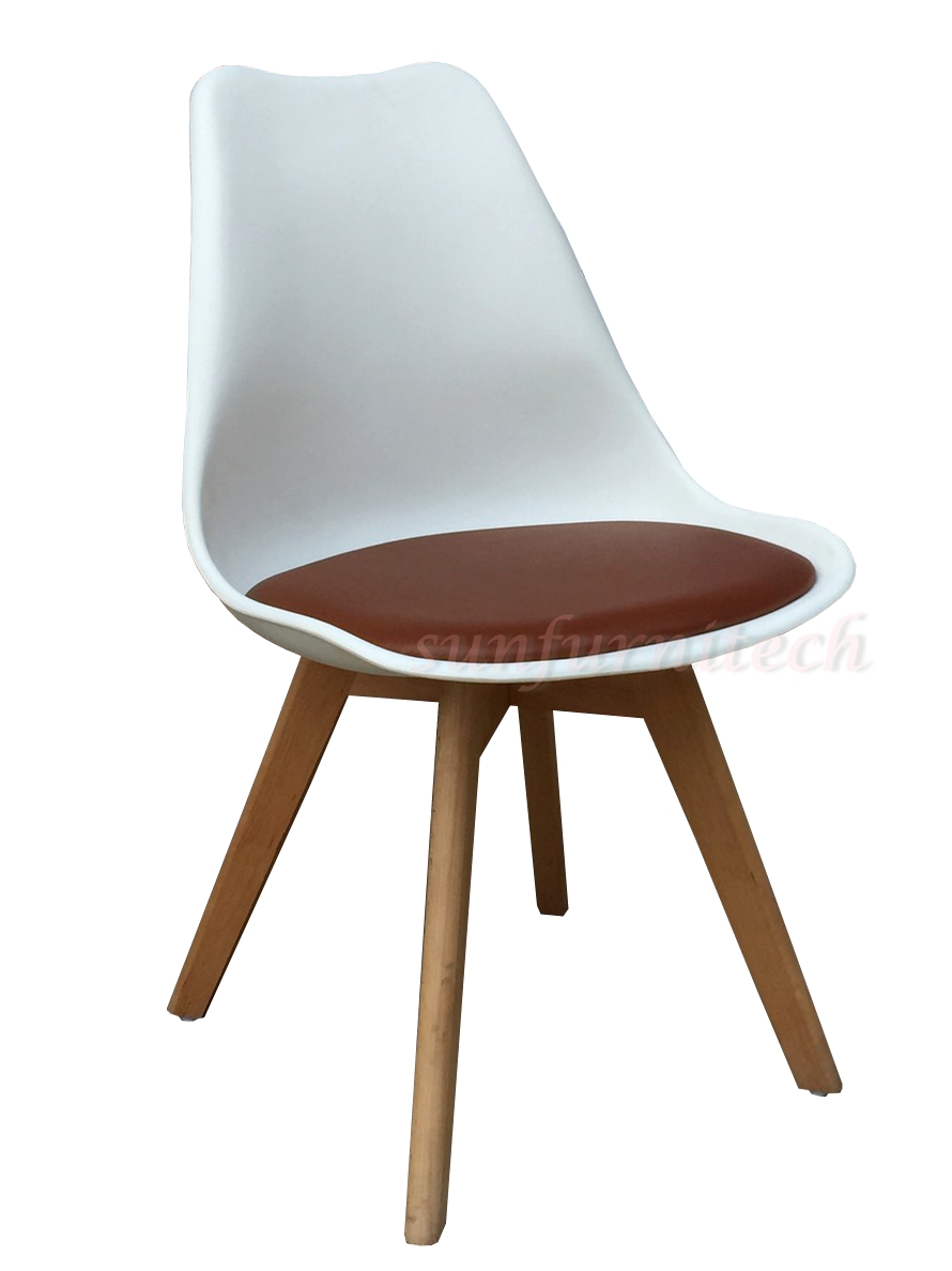 เก้าอี้พลาสติก, เก้าอี้แฟชั่น, เก้าอี้โมเดิร์น, เก้าอี้ร้านอาหาร ขาไม้ VC รุ่น VC-929