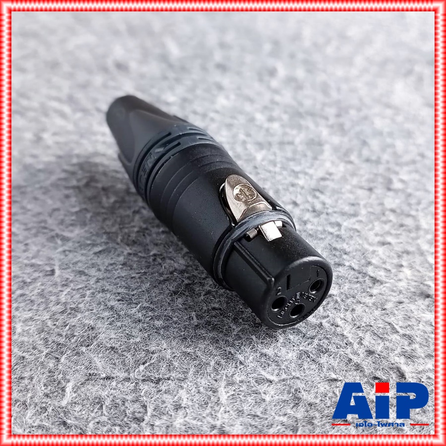 ตัวสีดำ 1ตัว NEUTRIK ของแท้ NC-3FXX-B สีดำ CANNON XLR ตัวเมีย NC3FXX NC-3FXX B แคนนอนตัวเมีย สำหรับเข้าหัว สายสัญญาณ NC 3 FXX เอไอ-ไพศาล