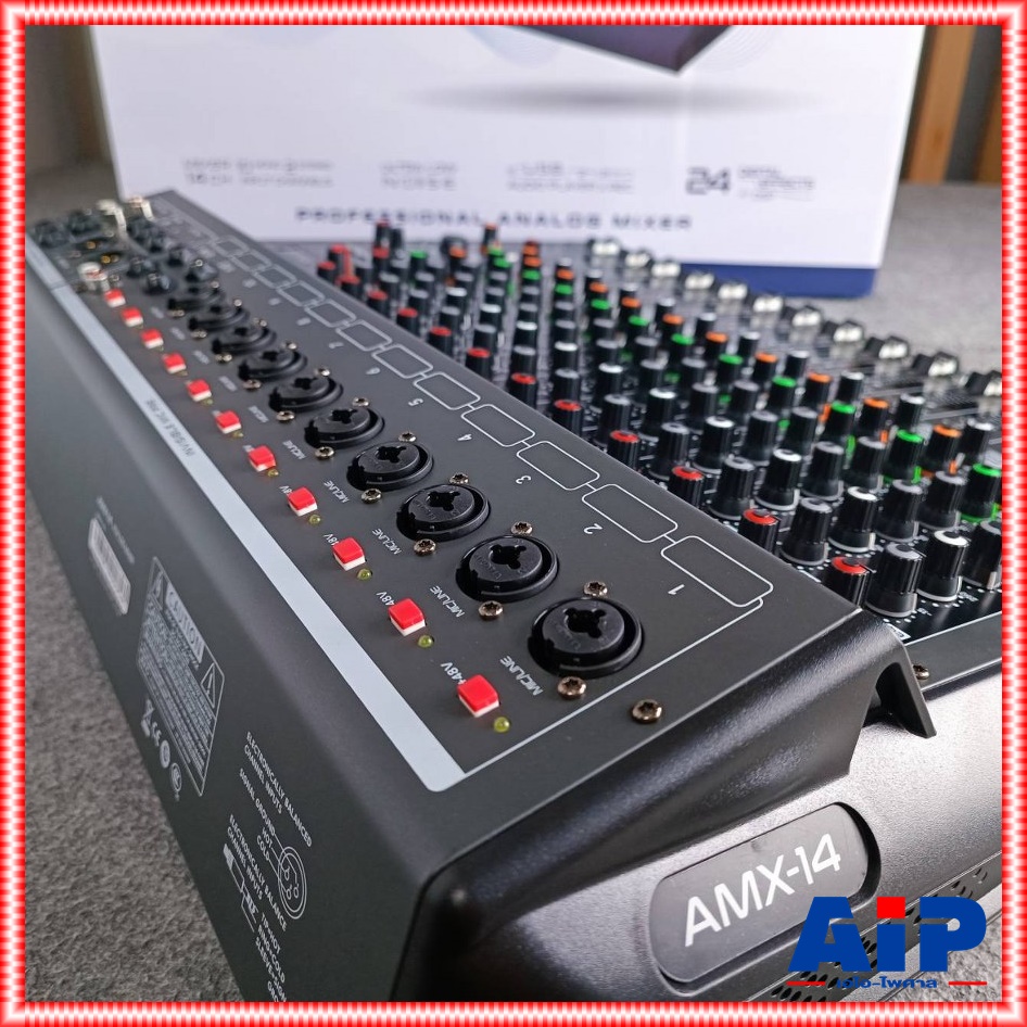 SOUNDVISION AMX-14 MIXER +++ เครื่องผสมสัญญาณ มิกเซอร์ อนาล็อก 14 CH ซาวด์ วิชั่น รุ่น AMX 14 AMX14 เอไอ-ไพศาล