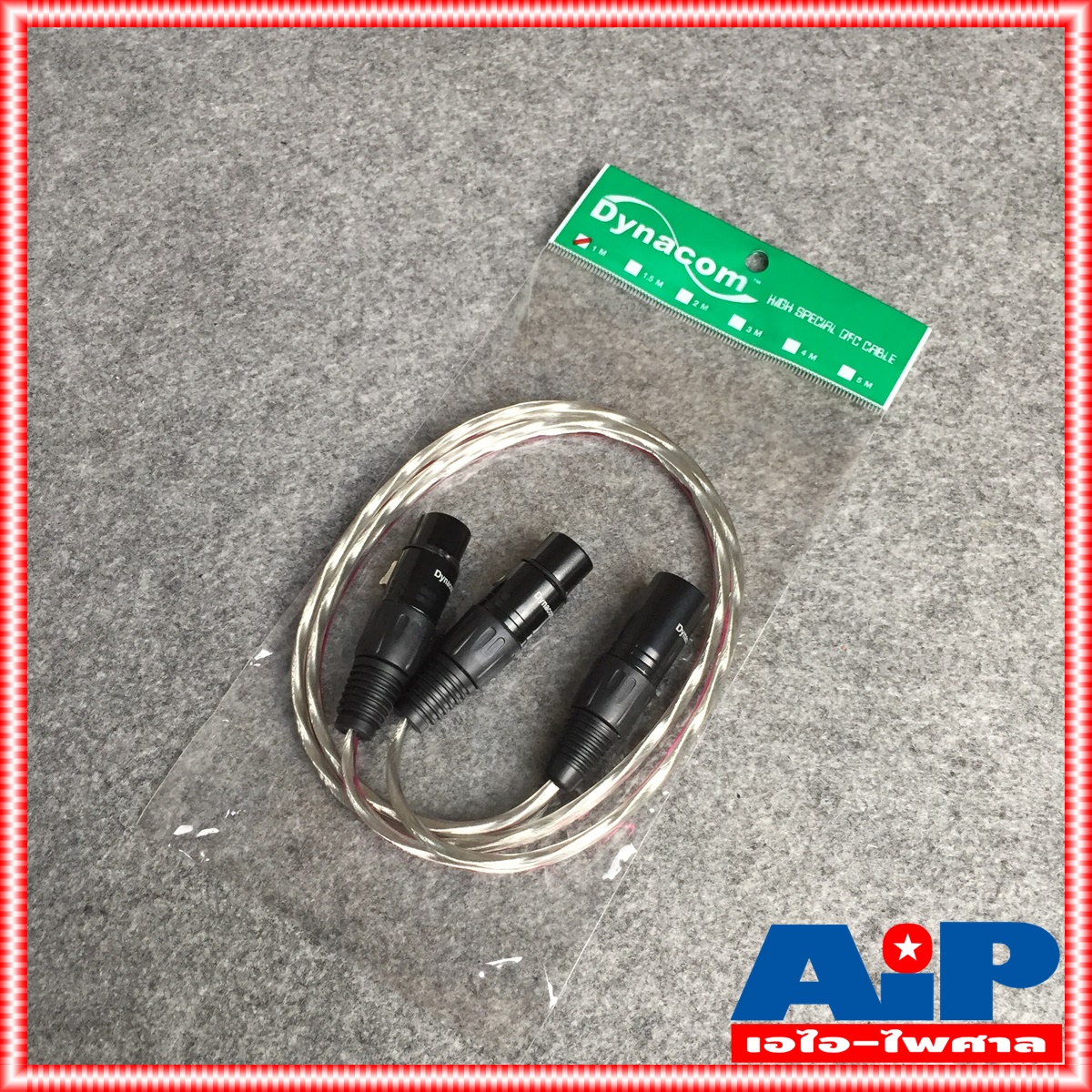 DYNACOM สายCANNONตัวผู้ออกCANNONเมียx2 J2049ต่อY 1เมตร สายใส สายสัญญาณเสียง XLRตัวผู้ ออก XLRตัวเมีย2หัว 1เมตร ยาว1เมตร XLRจะมีสีเงินและสีดำขึ้นกับล็อตการผลิต