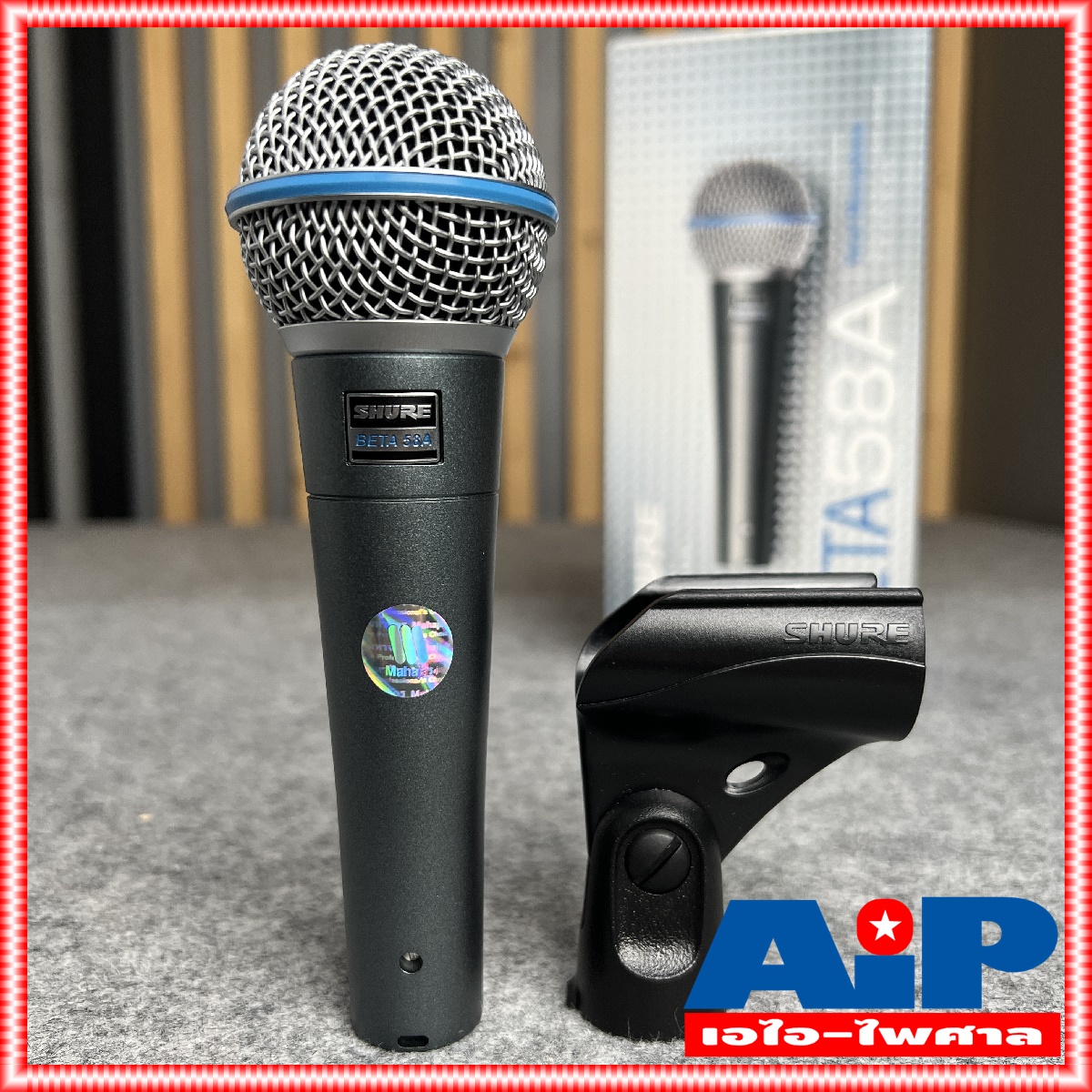 ของแท้ประกันมหาจักร SHURE BETA58A ไมค์ ไมโครโฟน ไมค์สาย Mic ไมค์สายพร้อมคอไมค์ ไมค์SHURE BETA-58 A BETA 58 A เอไอ-ไพศาล +++