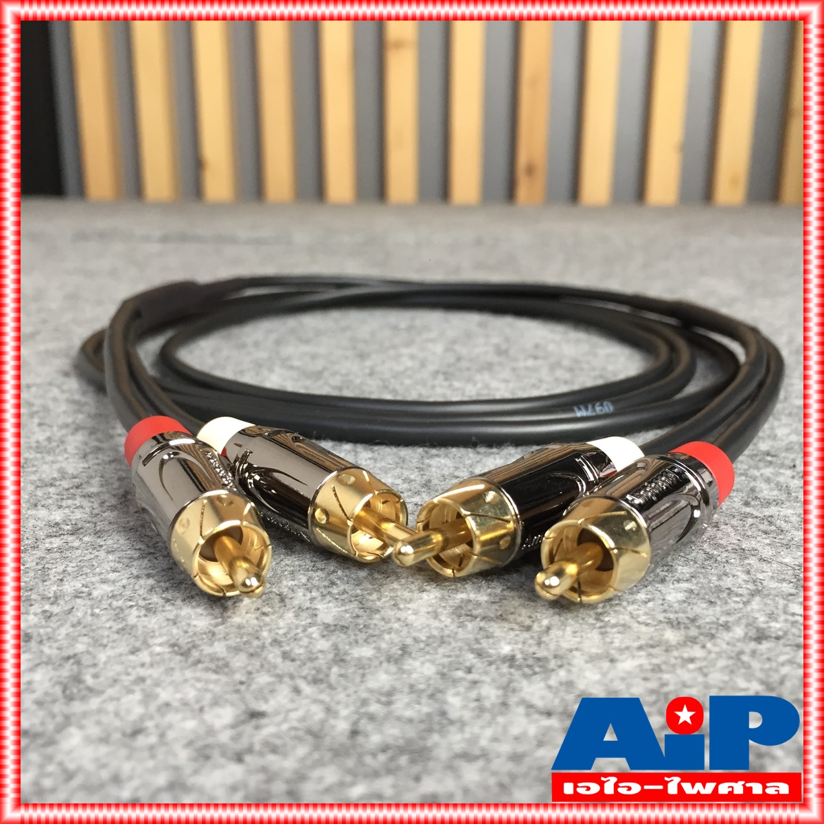 2เมตร AMPHENOL สาย RCAx2หัวท้าย 2M CA4549-4549-WB-002 สาย RCA x2 - RCA X2 ความยาว 2เมตร สายสัญญาณ RCA 2หัว - RCA 2หัว