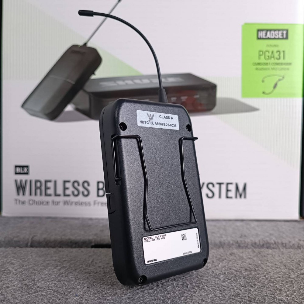 SHURE BLX14TH/P31 M19 ไมค์ลอยคาดหัว ไมค์ไร้สายคาดศรีษะเดี่ยว ย่าน UHF BLX 14TH/ P31 Q12 BLX14TH/ P31 M19 BLX 14TH/P31-M19 BLX14TH/P31M19 เอไอ-ไพศาล +++